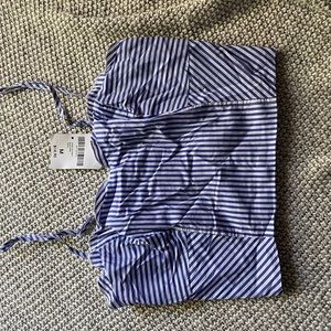 Striped forever 21 cropped tank top